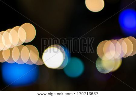 Abstract background bokeh colorful of lighting lamp