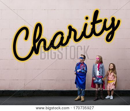 Charity Donation Writing Word Concept