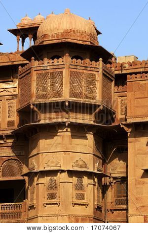 จุนากาห์ฟอร์ทในเมือง Bikaner รัฐราชสถานในอินเดีย