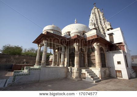 Templo de Nath lindinha no estado de rajasthan cidade de Bikaner em India