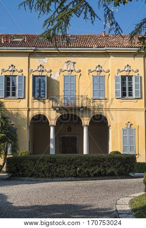 Costa Lambro (Monza Brianza Lombardy Italy): the historic Villa Stanga Busca Borromeo exterior