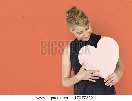 Heart Love Addore Affection Blonde Woman