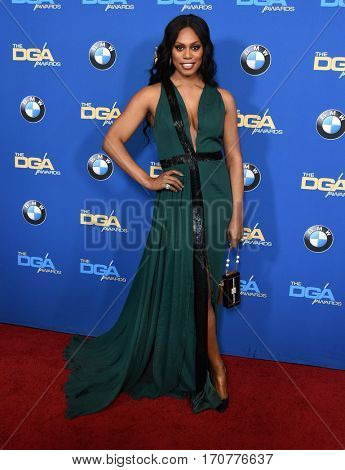 LOS ANGELES - FEB 04:  Laverne Cox arrives for the 69th Annual DGA Awards on February 4, 2017 in Beverly Hills, CA                