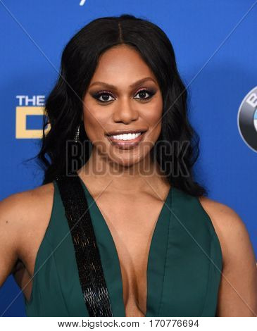 LOS ANGELES - FEB 04:  Laverne Cox arrives for the 69th Annual DGA Awards on February 4, 2017 in Beverly Hills, CA                