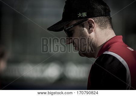 VALENCIA, SPAIN - FEBRUARY 7: Poland coach Rachwalski during Hockey World League Round 2 match between Ghana and Poland at Betero Stadium on February 7, 2017 in Valencia, Spain