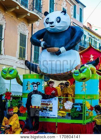 Hdr Carnival Celebrations In Loano