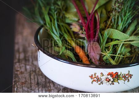 Herbs And Vegetables