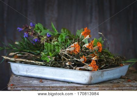 Assortment Of Fresh Herbs