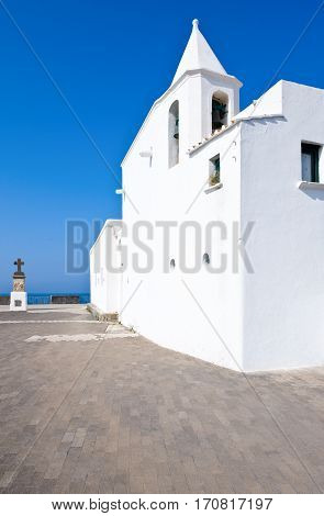 Italy, Ischia, Forio, the Del Soccorso church
