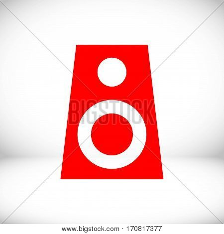 Audio speakers icon stock vector illustration flat design