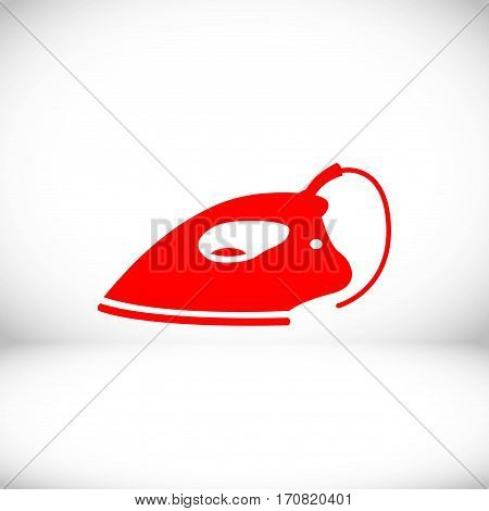 electric iron icon stock vector illustration flat design