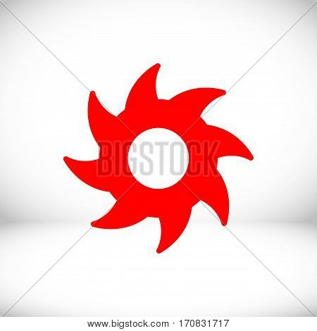 circular saw icon stock vector illustration flat design