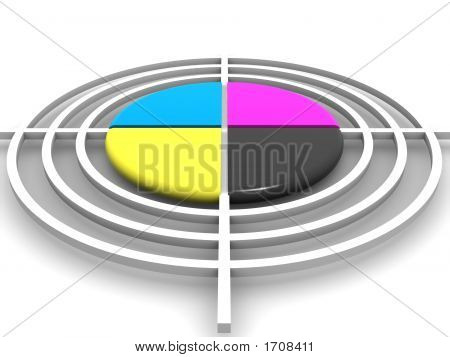 Polygraphic mål. CMYK