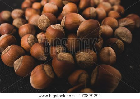 Heap Of Hazelnuts