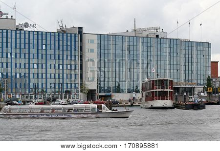 River Ij Divides Amsterdam And Amsterdam North