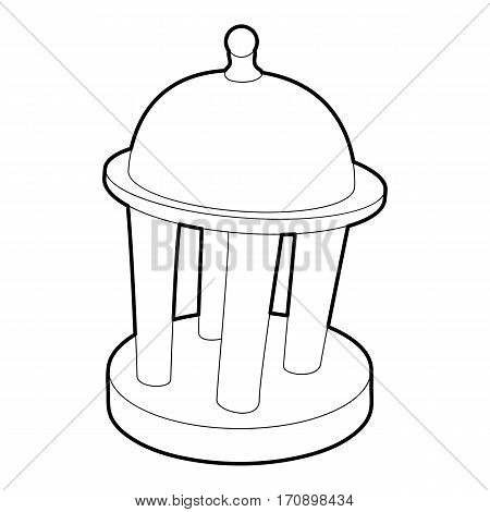 Rotunda icon. Outline illustration of rotunda vector icon for web