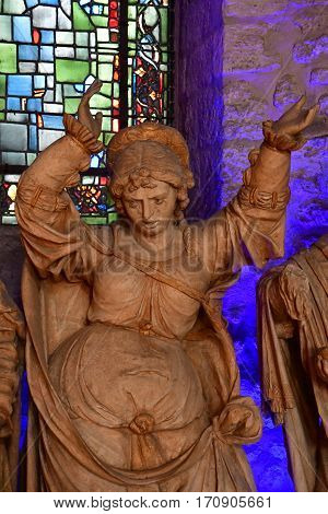 Reims France - july 26 2016 : entombent in the Saint Remi basilic