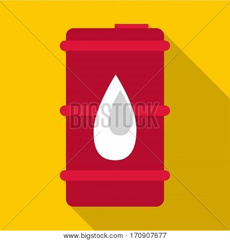 Oil barrel icon. Flat illustration of oil barrel vector icon for web