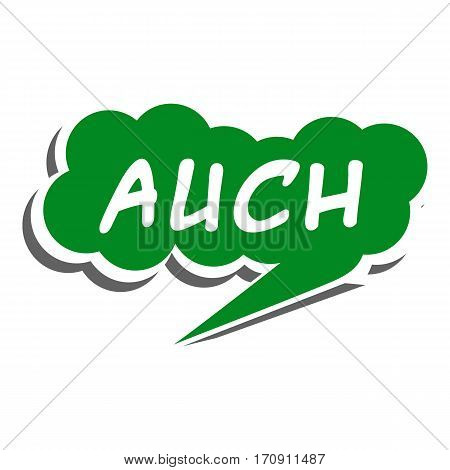 Auch icon. Pop art illustration of auch vector icon for web