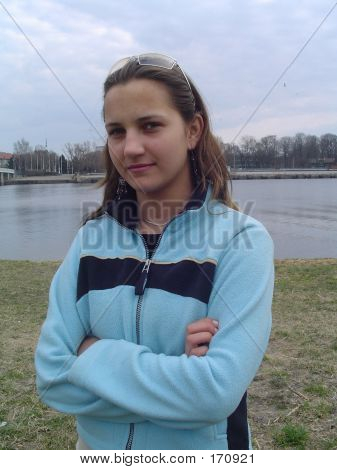 Dziewczyna pewnie wygląd