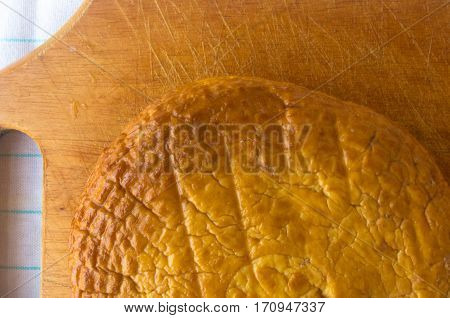 Head Of Traditional Adygei Cheese Handmade