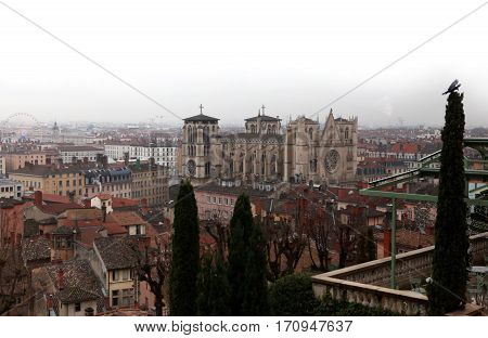 Lyon Cathedral is a Roman Catholic cathedral dedicated to Saint John the Baptist, in Lyon, France