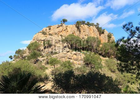 Majorca Mountain Sa Bruta Near Peguera, Spain