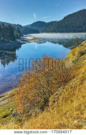 Amazing Autumn panorama of Golyam Beglik Reservoir, Pazardzhik Region, Bulgaria