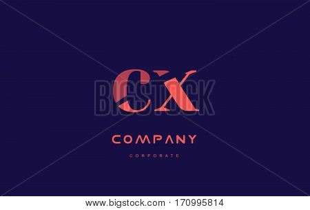 X C Cx Company Small Letter Logo Icon Design