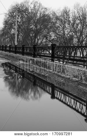 Embankment In Early Spring