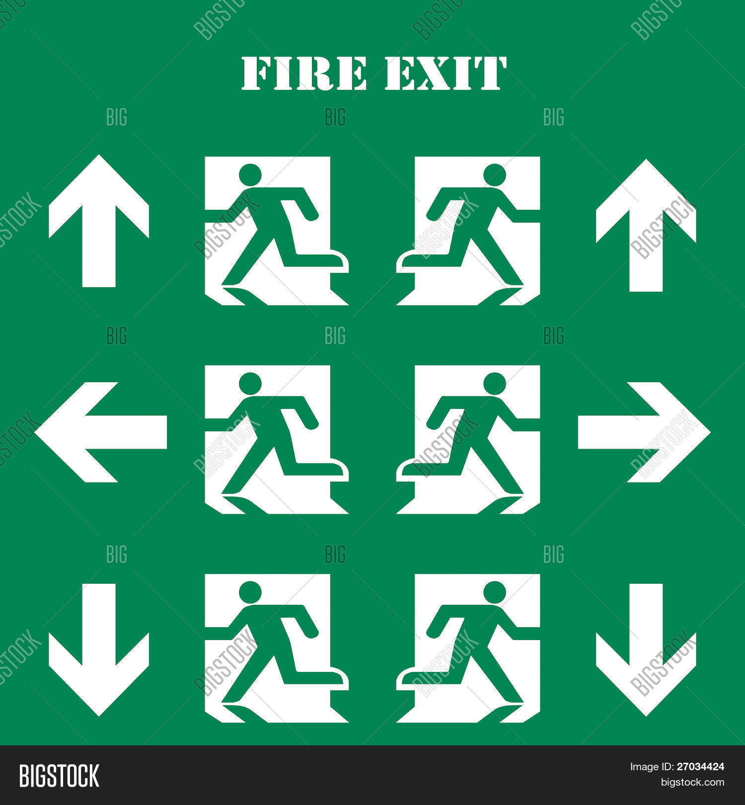 Collection Fire Exit Image & Photo (Free Trial) Bigstock