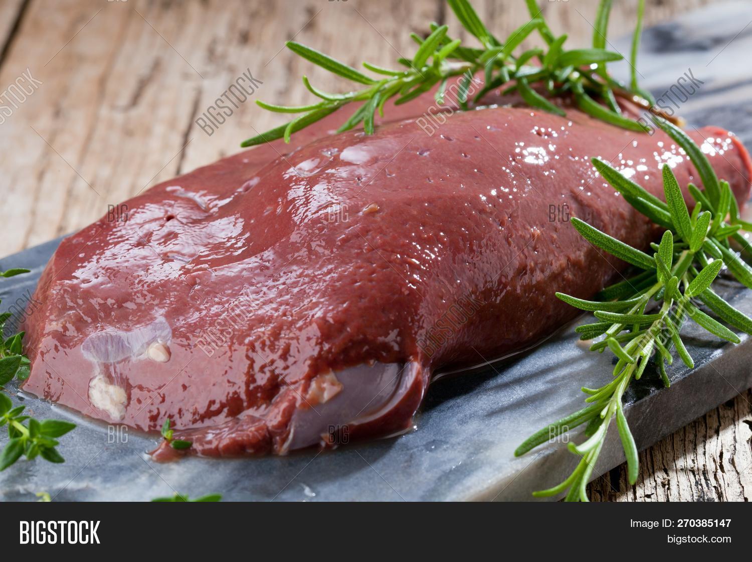 Fresh Cow Liver On Image & Photo (Free Trial) Bigstock