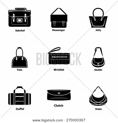 Pocketbook Icons Set. Simple Set Of 9 Pocketbook Icons For Web Isolated On White Background