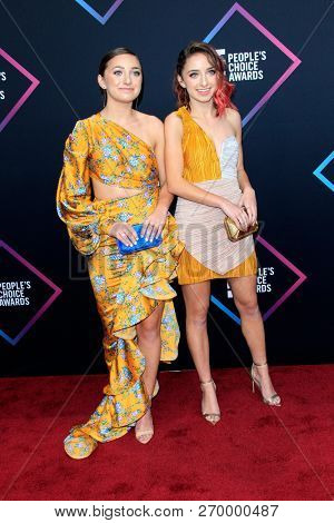 LOS ANGELES - NOV 11:  Brooklyn McKnight, Bailey McKnight at the People's Choice Awards 2018 at the Barker Hanger on November 11, 2018 in Santa Monica, CA