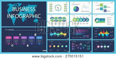 Business Inforgraphic Design Set For Management Concept. Can Be Used For Business Project, Annual Re