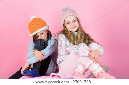 Stay Warm And Comfortable. Warm Up Your Winter Wear With Cute And Cozy Accessories. Siblings Wear Wi