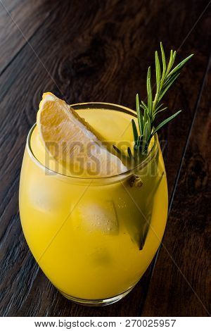 Meyer Lemonade With Rosemary And Vodka
