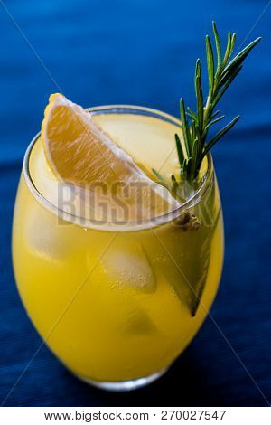 Meyer Lemonade With Rosemary And Vodka