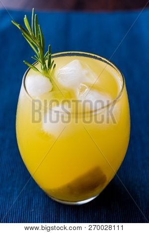 Meyer Lemonade With Rosemary And Vodka
