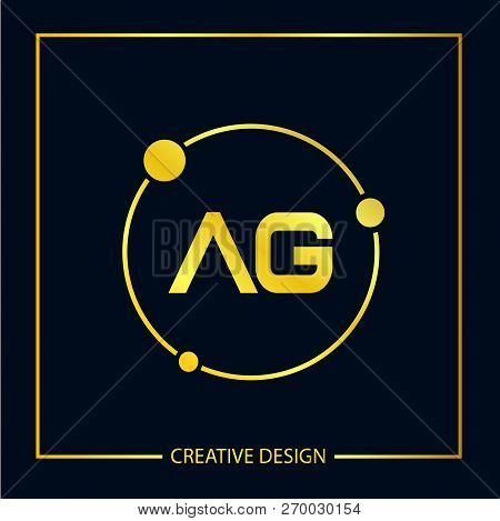 Initial Letter Ag Logo Template Vector Design