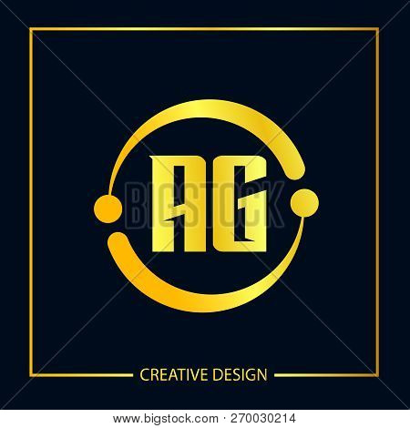 Initial Letter Ag Logo Template Vector Design