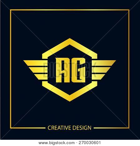 Initial Letter Ag Logo Template Vector Design