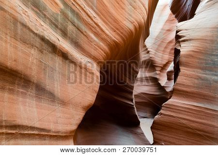 Amazing View And Closeup Of Antelope Canyon, Page, Arizona, Usa
