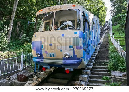 Kiev Funicular In Ukrain