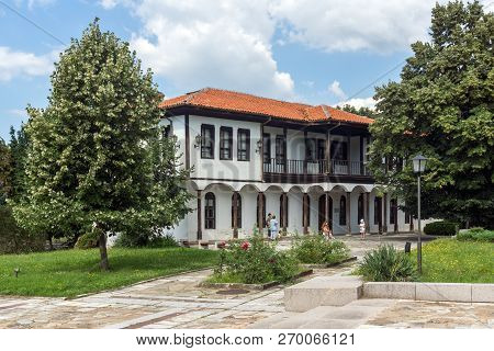 Kalofer, Bulgaria - August 5, 2018: Old Traditional Bulgarian School In Historic Town Of Kalofer, Pl