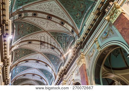 Salta, Argentina - April 9, 2015: Interior Of Cathedral Basilica And Sanctuary Of The Lord And The V