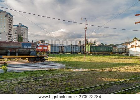 Salta, Argentina - April 9, 2015 Railway Station  In Salta Argentina