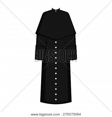 Isolated Cassock Image. Catholic Priest. Vector Illustration Design