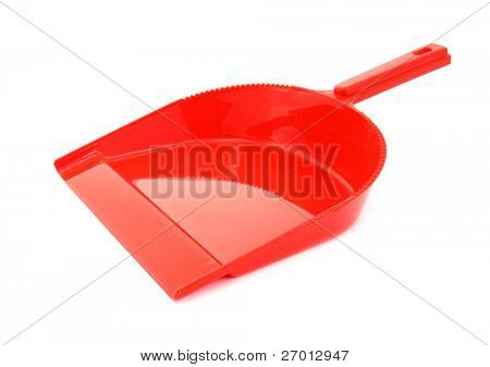 Dustpan สีแดงพลาสติก