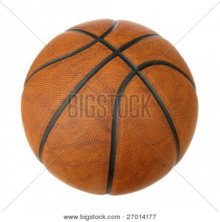 Bola de baloncesto aislado en blanco